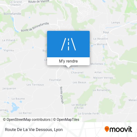 Route De La Vie Dessous plan