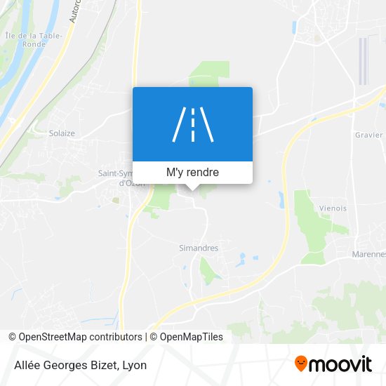 Allée Georges Bizet plan