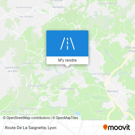 Route De La Saignette plan