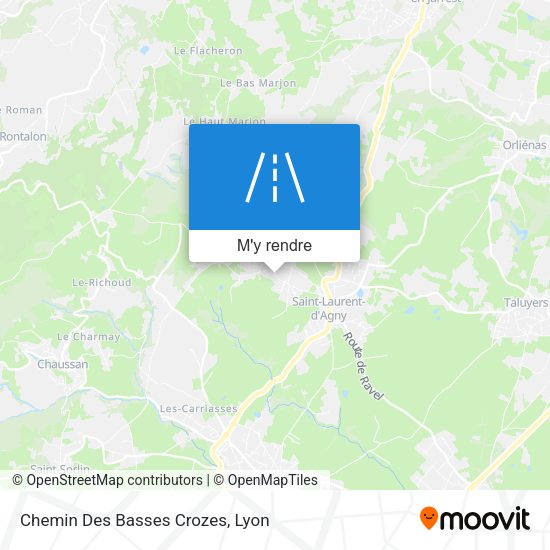 Chemin Des Basses Crozes plan