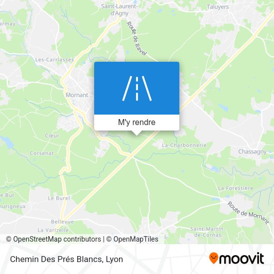 Chemin Des Prés Blancs plan