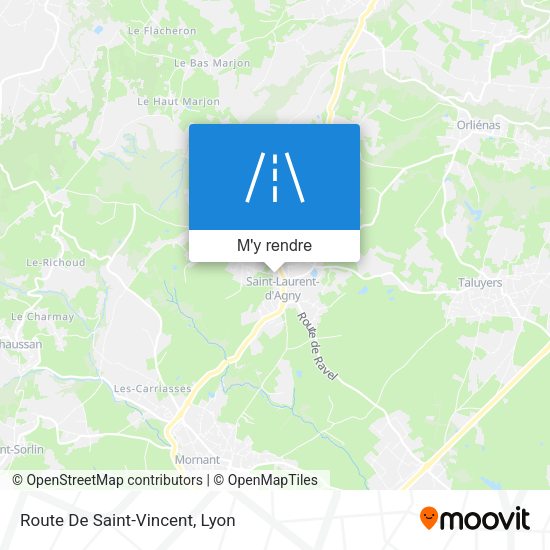 Route De Saint-Vincent plan