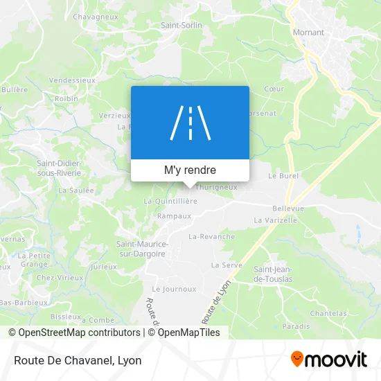 Route De Chavanel plan