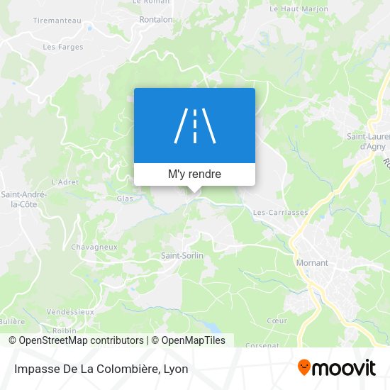 Impasse De La Colombière plan