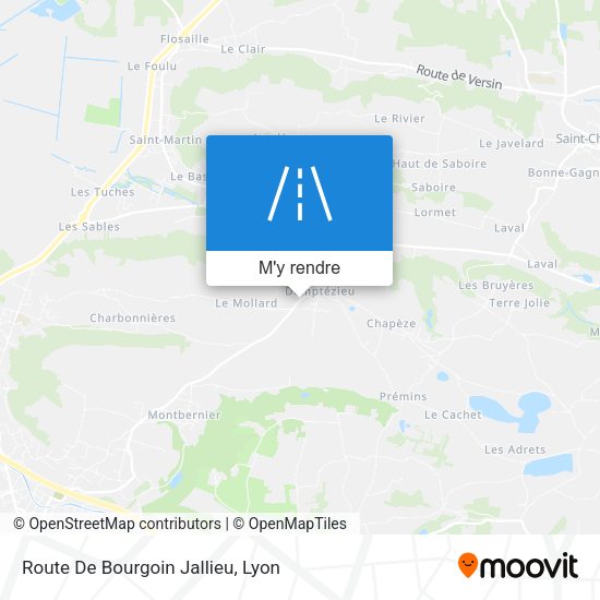 Route De Bourgoin Jallieu plan