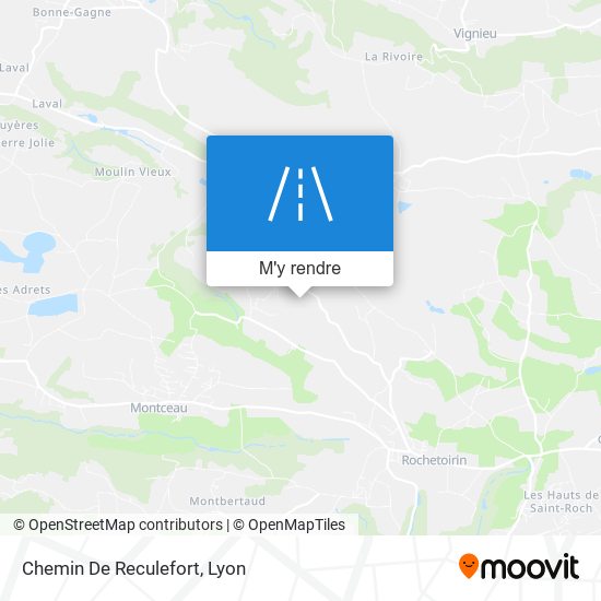 Chemin De Reculefort plan