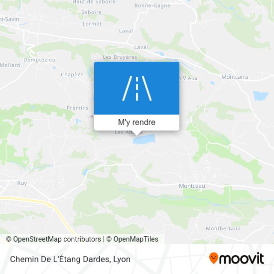 Chemin De L'Étang Dardes plan