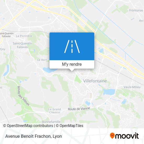 Avenue Benoît Frachon plan