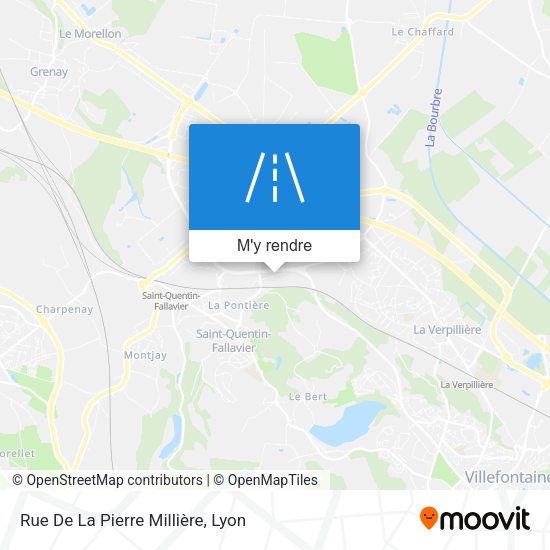 Rue De La Pierre Millière plan