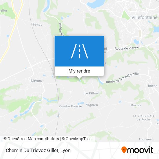 Chemin Du Trievoz Gillet plan