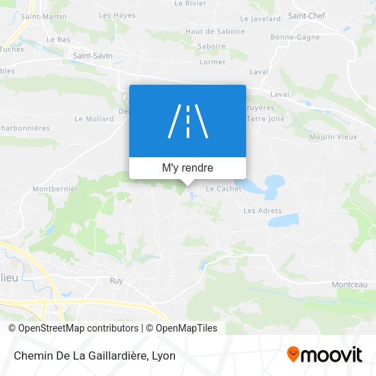 Chemin De La Gaillardière plan