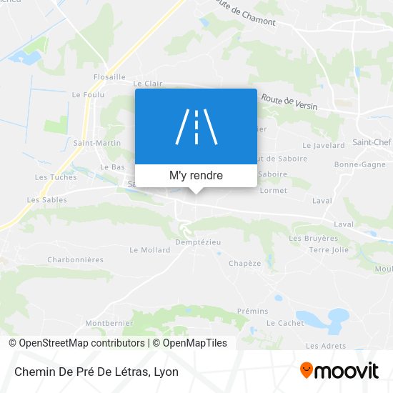 Chemin De Pré De Létras plan