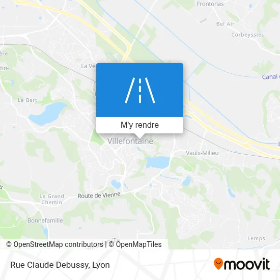 Rue Claude Debussy plan