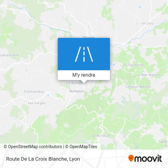 Route De La Croix Blanche plan