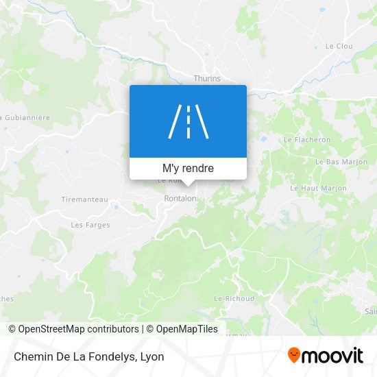 Chemin De La Fondelys plan