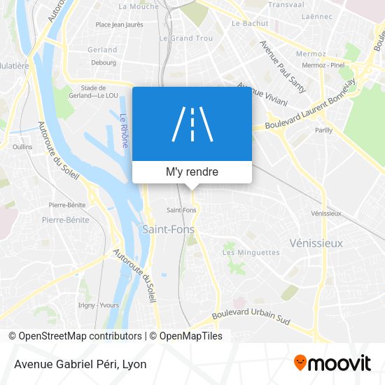 Avenue Gabriel Péri plan