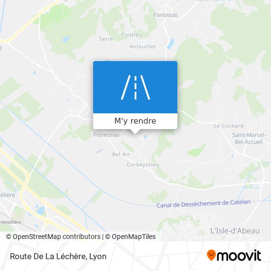 Route De La Léchère plan
