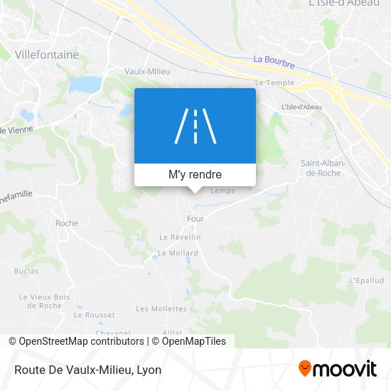 Route De Vaulx-Milieu plan
