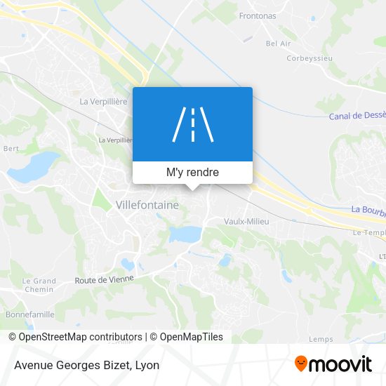 Avenue Georges Bizet plan