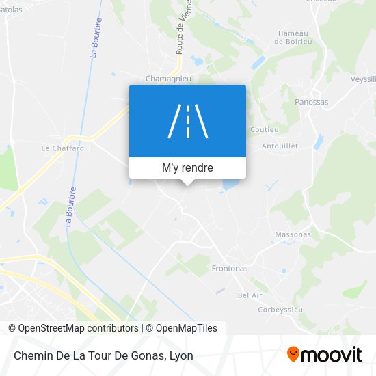 Chemin De La Tour De Gonas plan