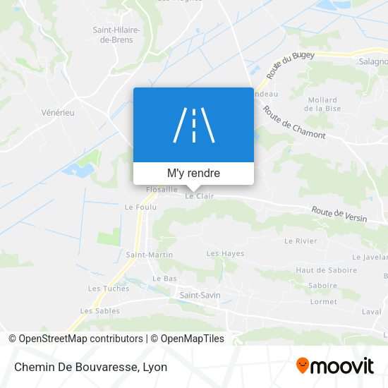Chemin De Bouvaresse plan
