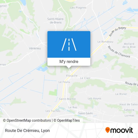 Route De Crémieu plan