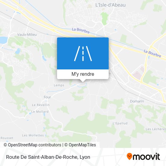 Route De Saint-Alban-De-Roche plan