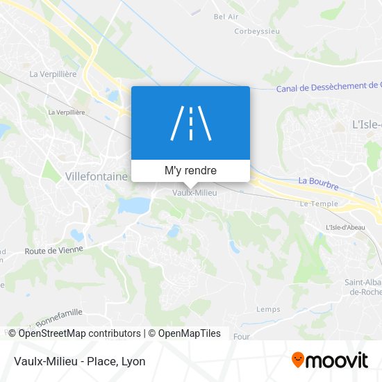 Vaulx-Milieu - Place plan