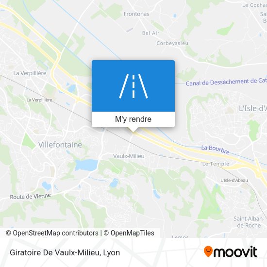 Giratoire De Vaulx-Milieu plan