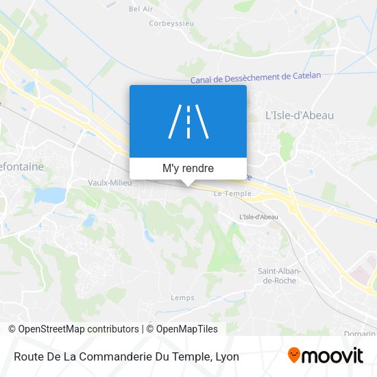 Route De La Commanderie Du Temple plan