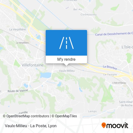 Vaulx-Milieu - La Poste plan