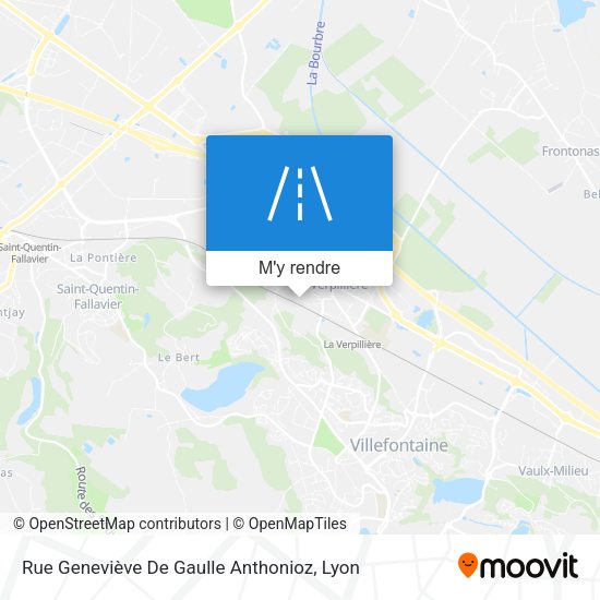 Rue Geneviève De Gaulle Anthonioz plan