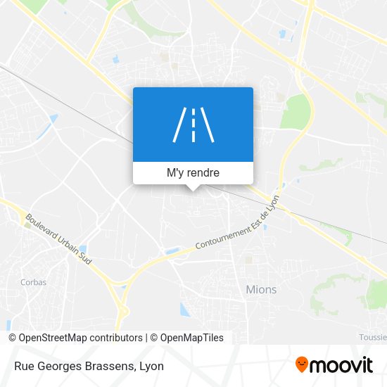 Rue Georges Brassens plan