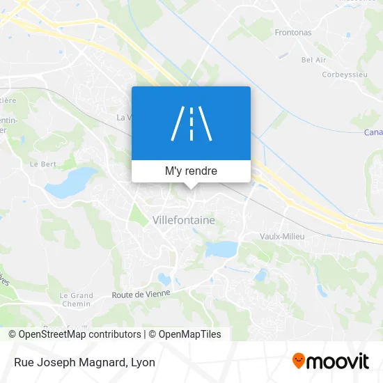 Rue Joseph Magnard plan