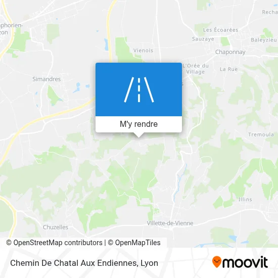 Chemin De Chatal Aux Endiennes plan
