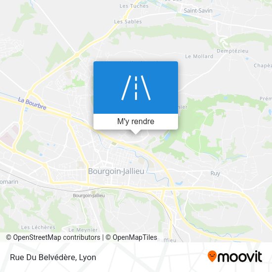 Rue Du Belvédère plan