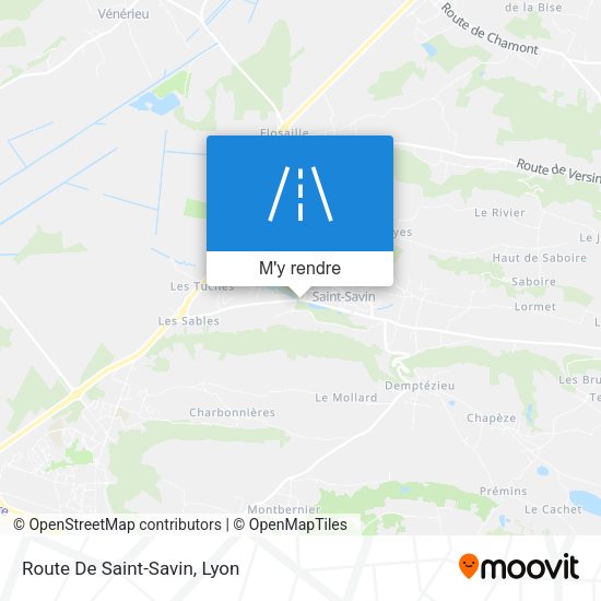 Route De Saint-Savin plan
