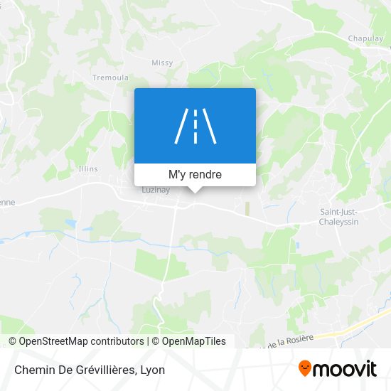 Chemin De Grévillières plan