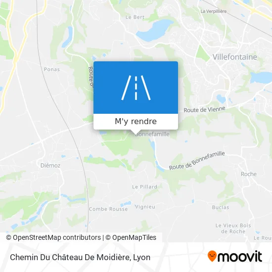Chemin Du Château De Moidière plan