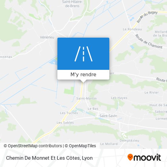 Chemin De Monnet Et Les Côtes plan