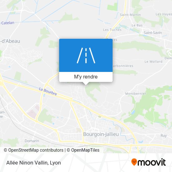 Allée Ninon Vallin plan