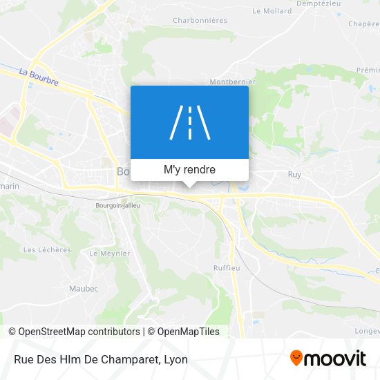 Rue Des Hlm De Champaret plan
