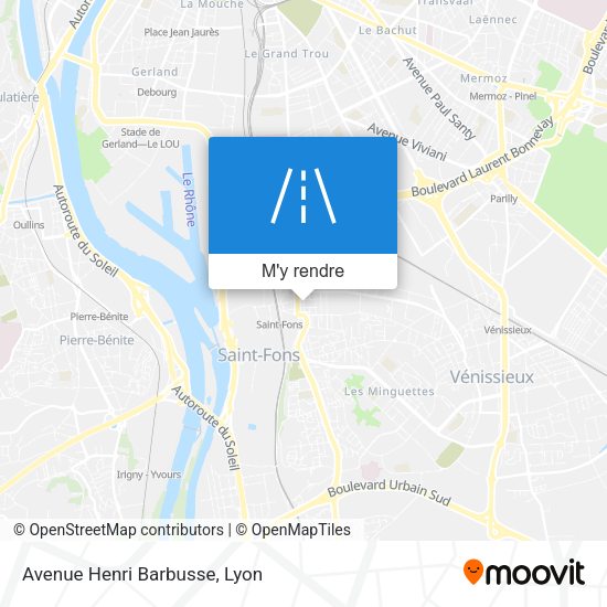 Avenue Henri Barbusse plan