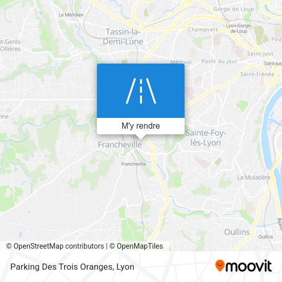 Parking Des Trois Oranges plan