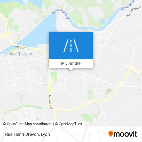 Rue Henri Drevon plan