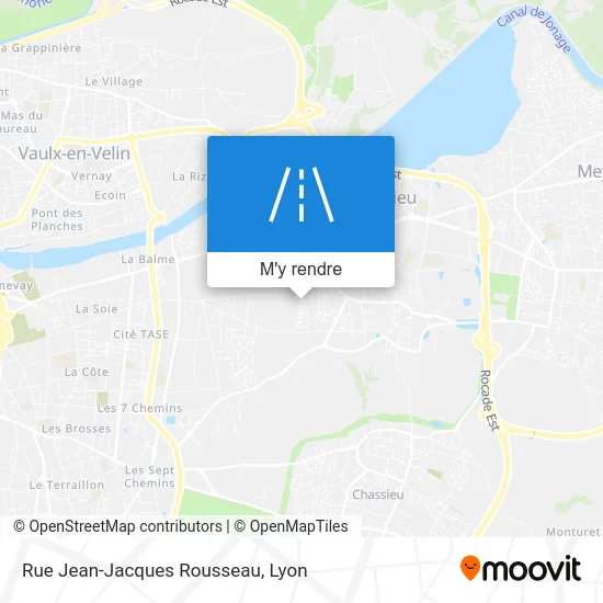 Rue Jean-Jacques Rousseau plan