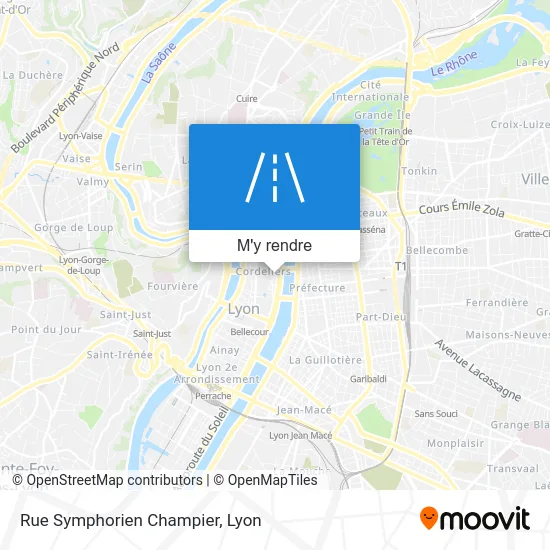 Rue Symphorien Champier plan