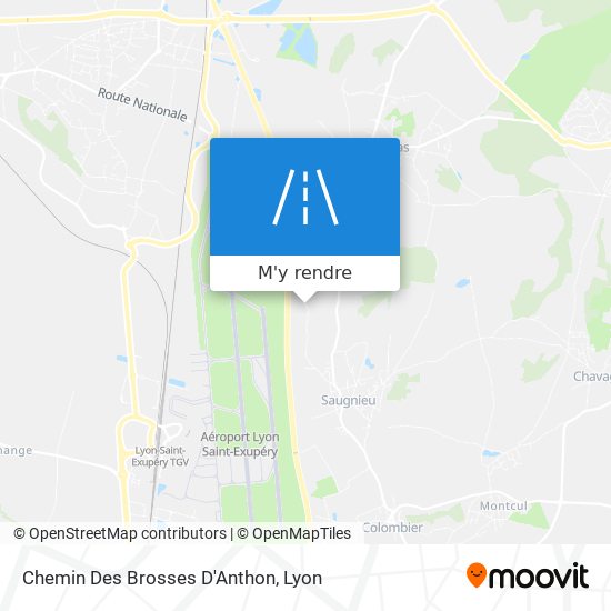 Chemin Des Brosses D'Anthon plan