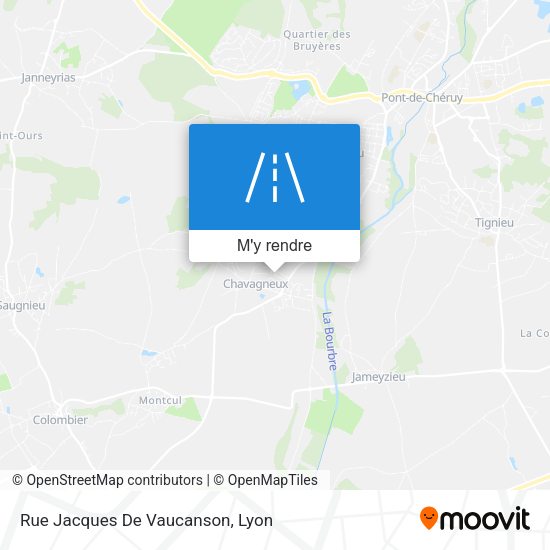 Rue Jacques De Vaucanson plan
