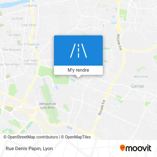 Rue Denis Papin plan